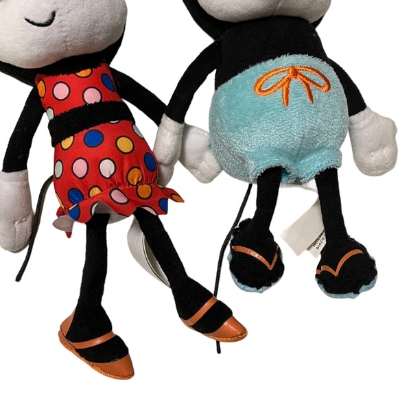 Disney Summer Mickey & Minnie Sunglasses & Bathing Suit 10" Plush Lot of 2 - Picture 2 of 7